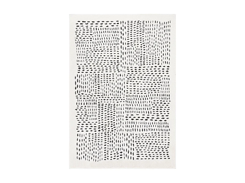 Tapis Ivoire/Noir 91 X 152 cm - Grazia