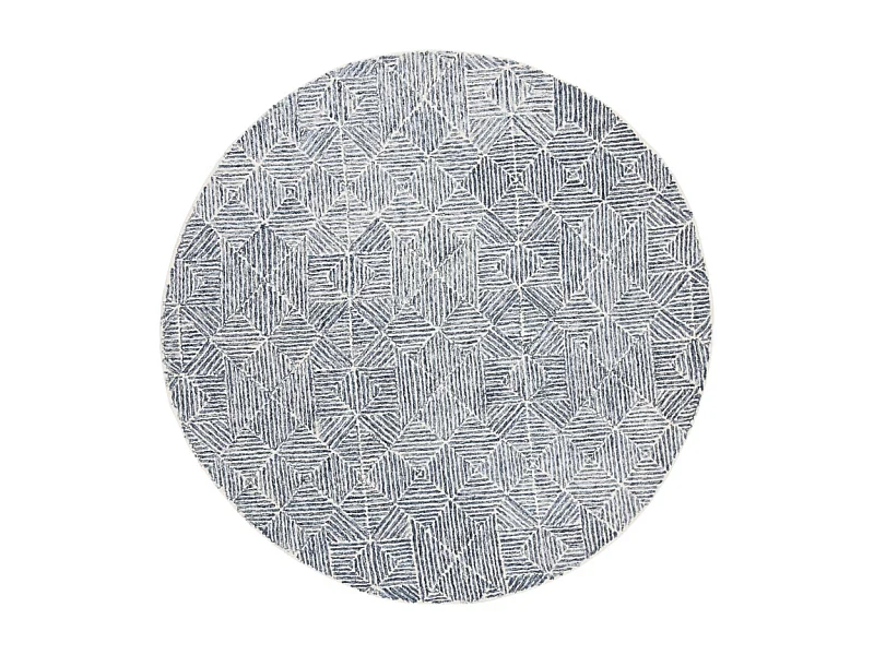 Tapis Bleu/Ivoire 122 X 122 cm - Azure
