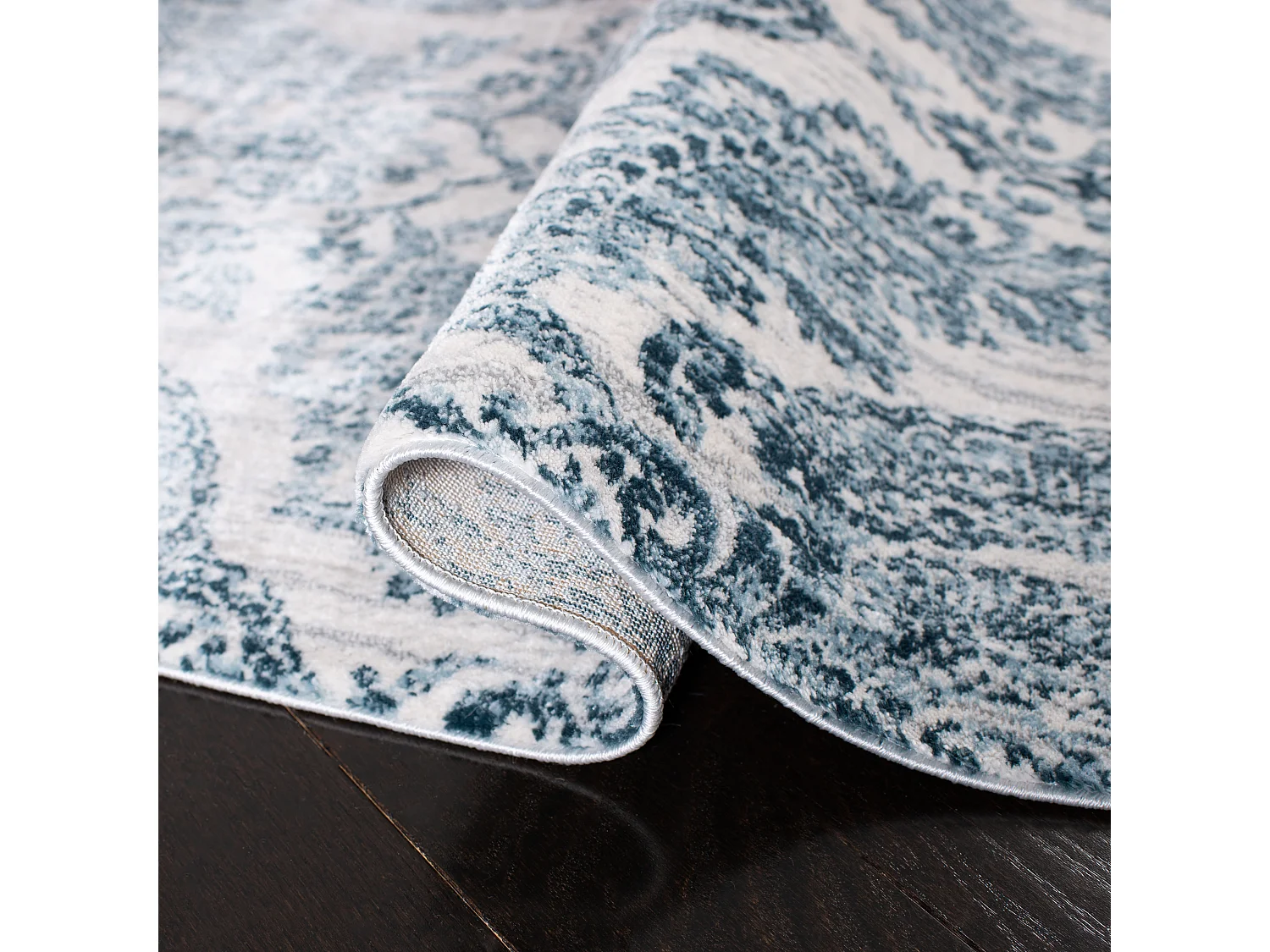 Tapis Bleu Marine/Neutre 122 X 183 cm - Lorelei