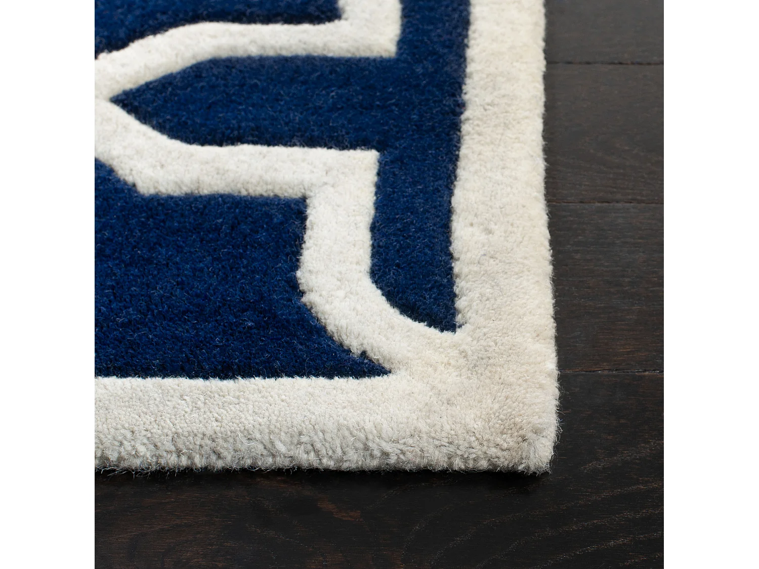 Tapis Bleu Marine/Neutre 152 X 244 cm - Barrow
