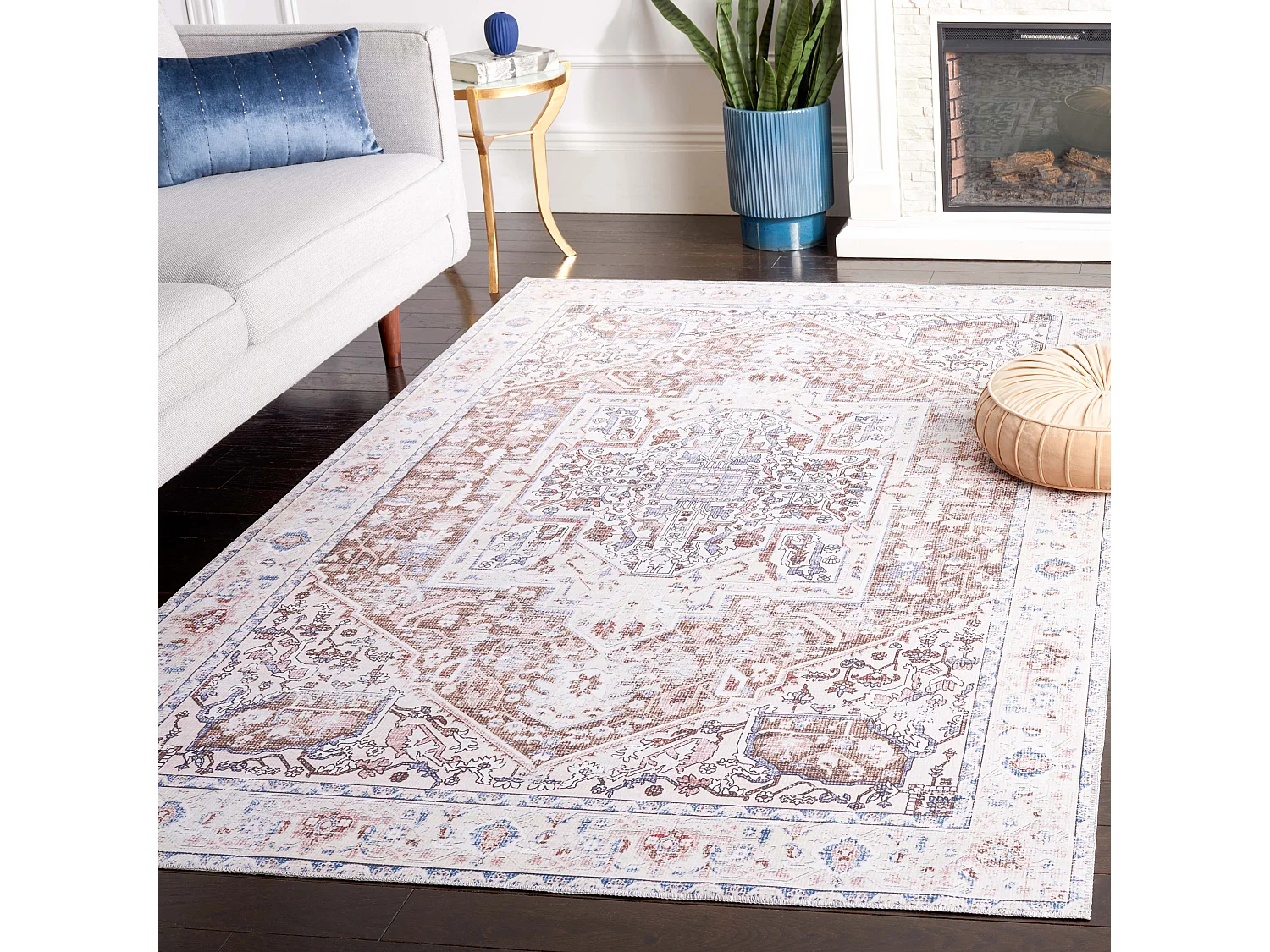 Tapis Taupe/Beige 122 X 183 cm - Serafina