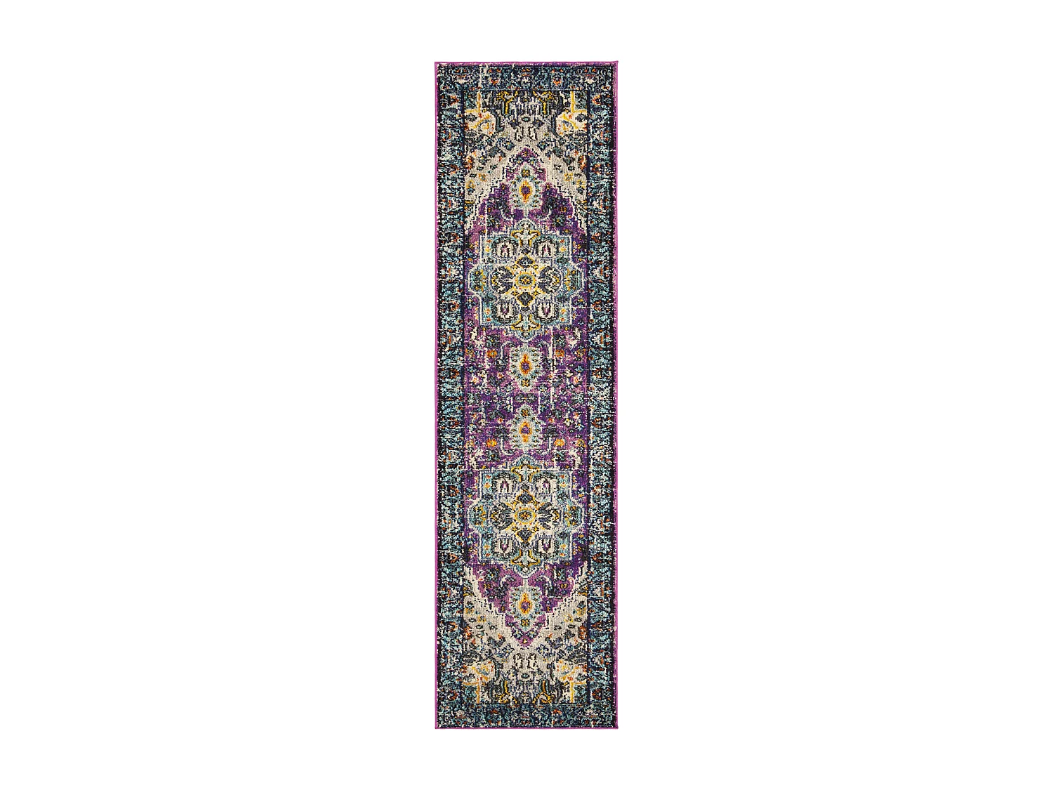 Tapis Violet/Bleu 66 X 244 cm - Arya Area