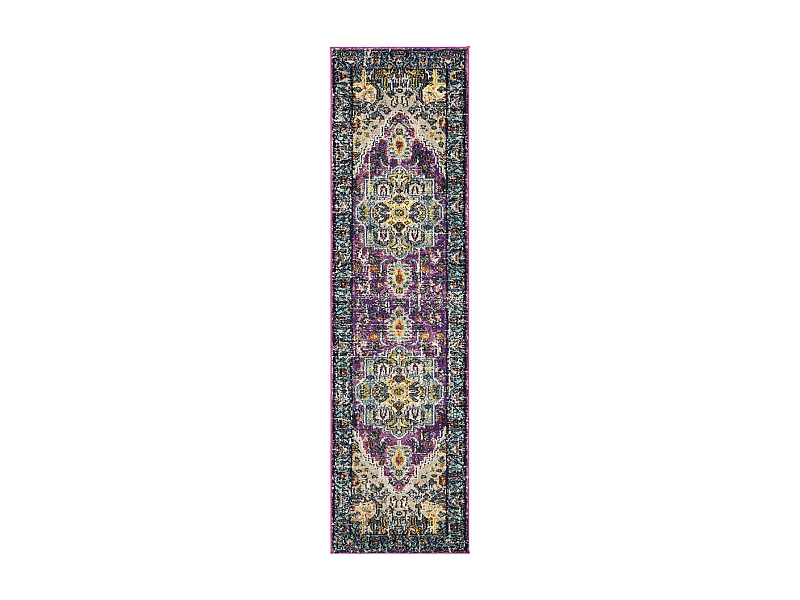 Tapis Violet/Bleu 66 X 244 cm - Arya Area