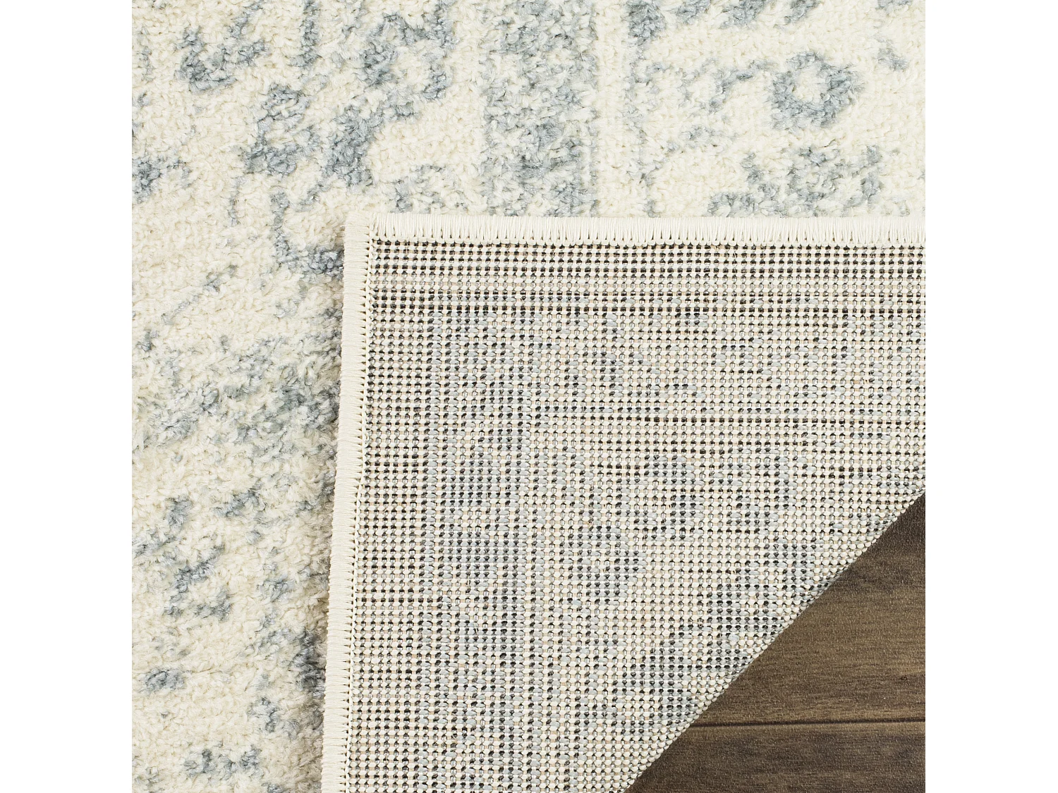 Tapis Neutre/Bleu/Gris 91 X 152 cm - Lucinda