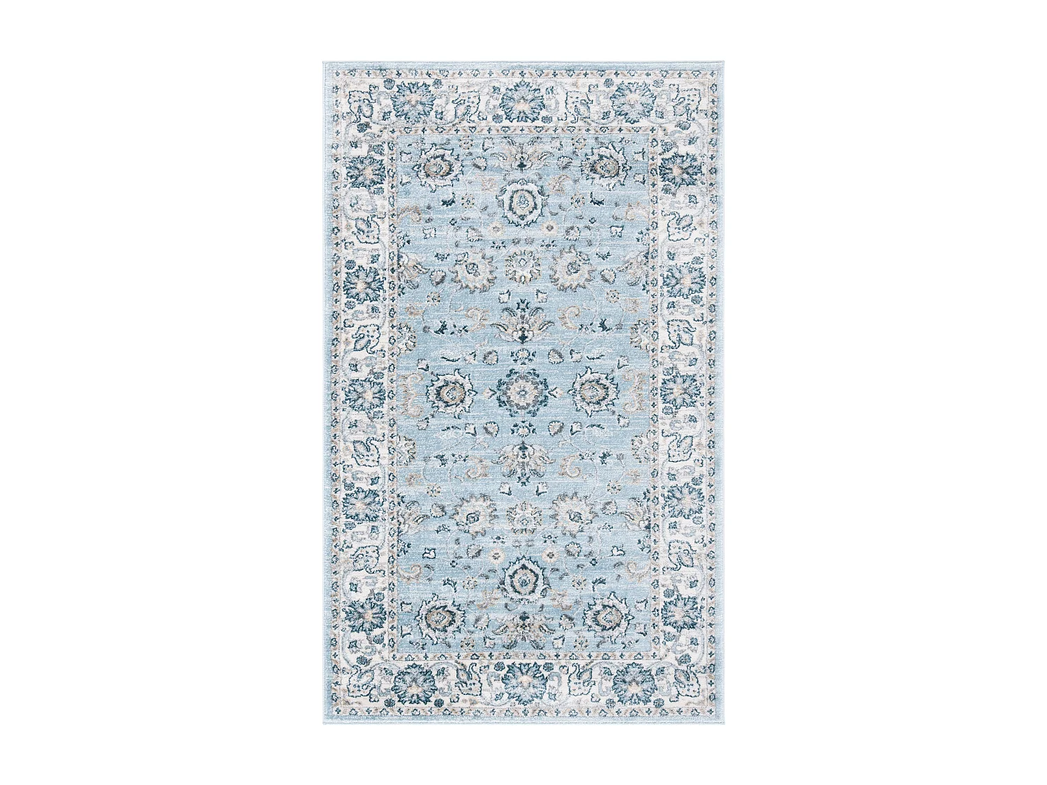 Tapis Bleu/Neutre 91 X 152 cm - Alayna