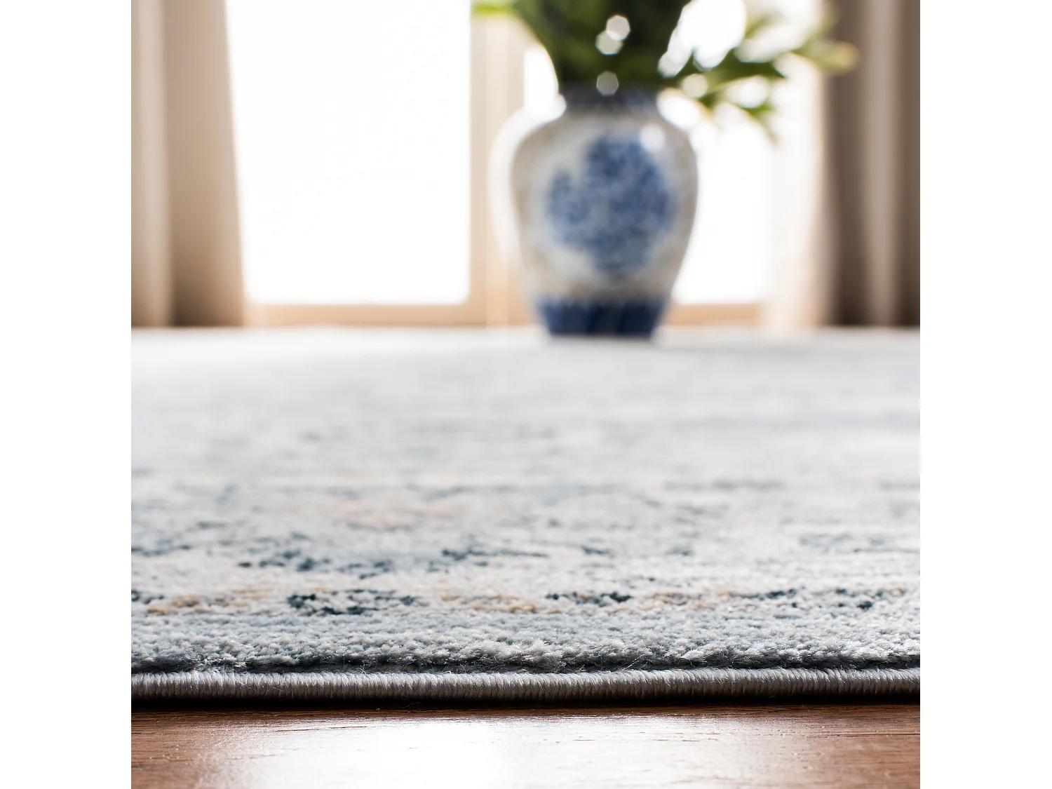 Tapis Bleu/Neutre 91 X 152 cm - Alayna