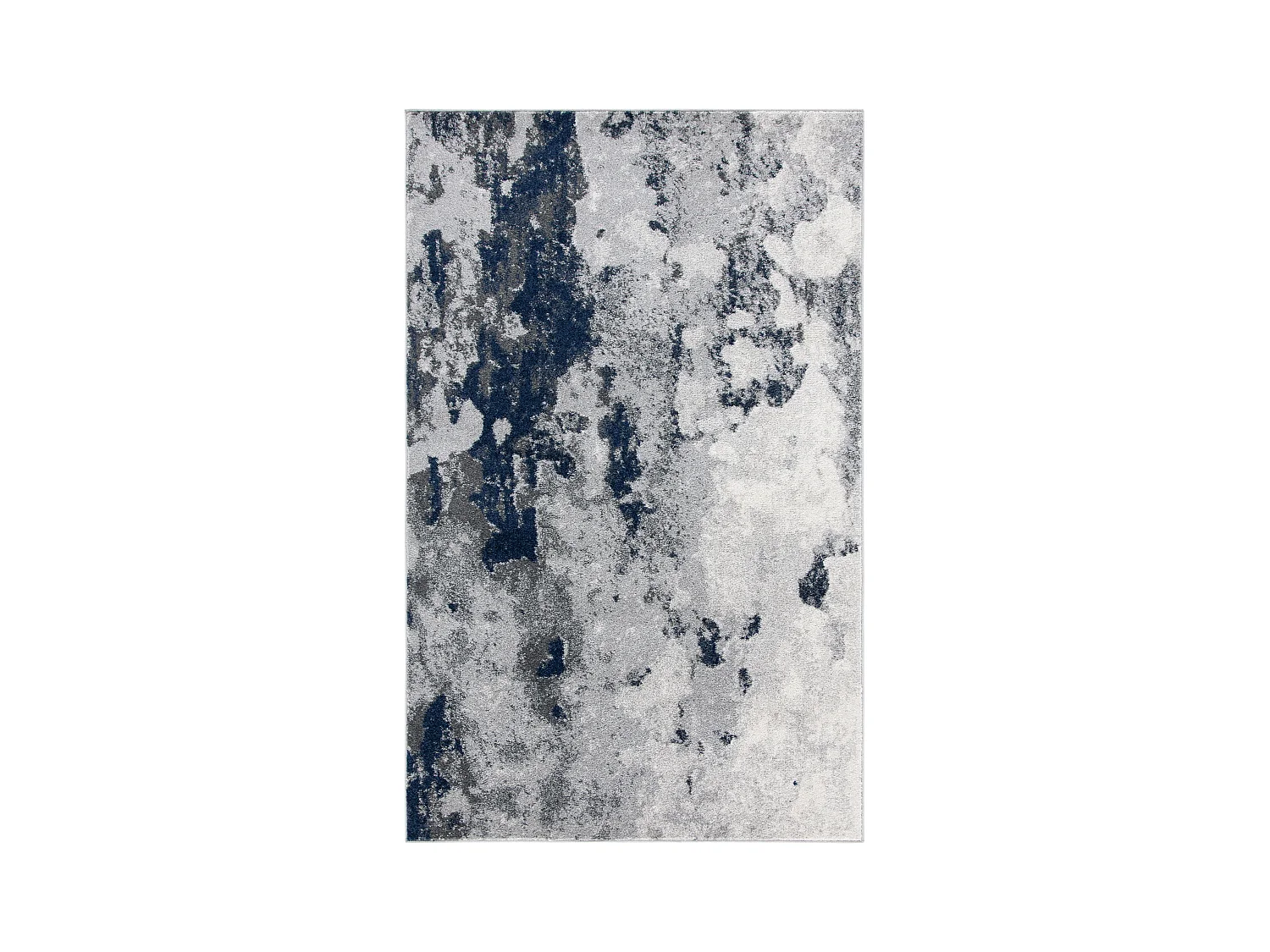 Tapis Bleu Marine/Gris 91 X 152 cm - Evelyn