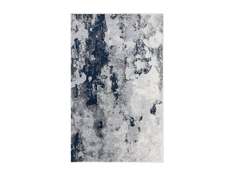 Tapis Bleu Marine/Gris 91 X 152 cm - Evelyn