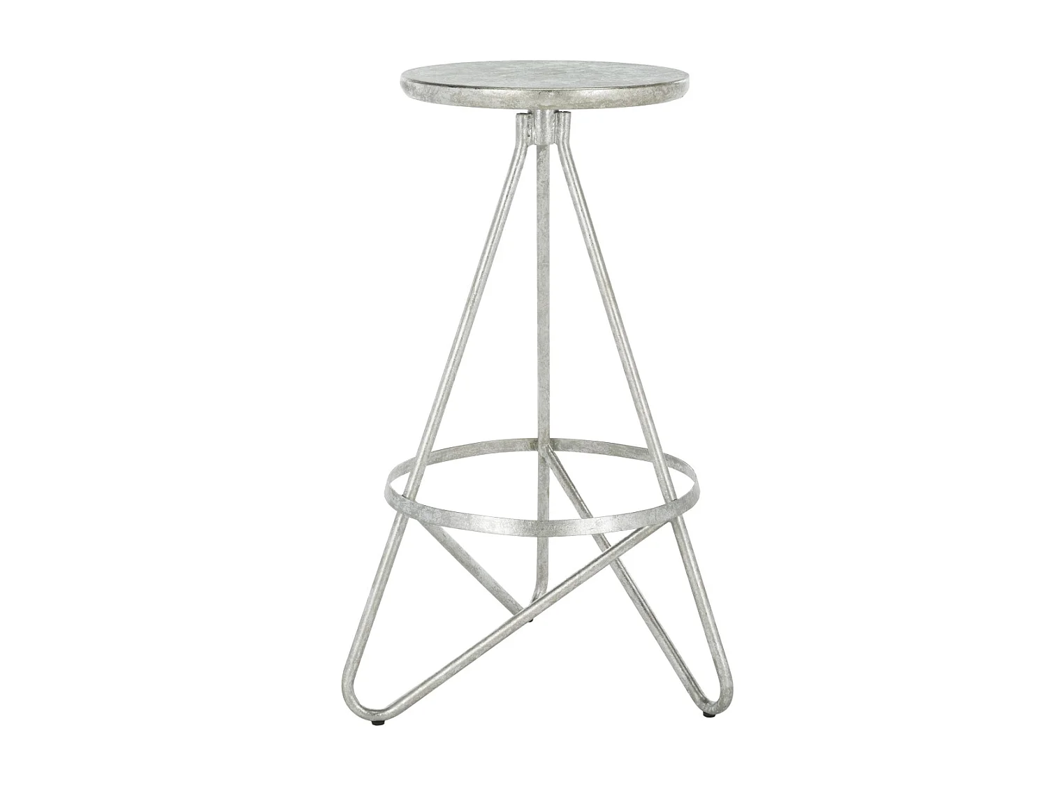 Tabouret de bar & de comptoir Argent & Feuille 43 X 46 X 76.2 cm - Olar
