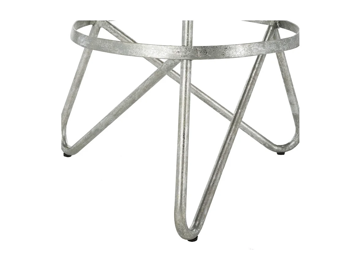 Tabouret de bar & de comptoir Argent & Feuille 43 X 46 X 76.2 cm - Olar