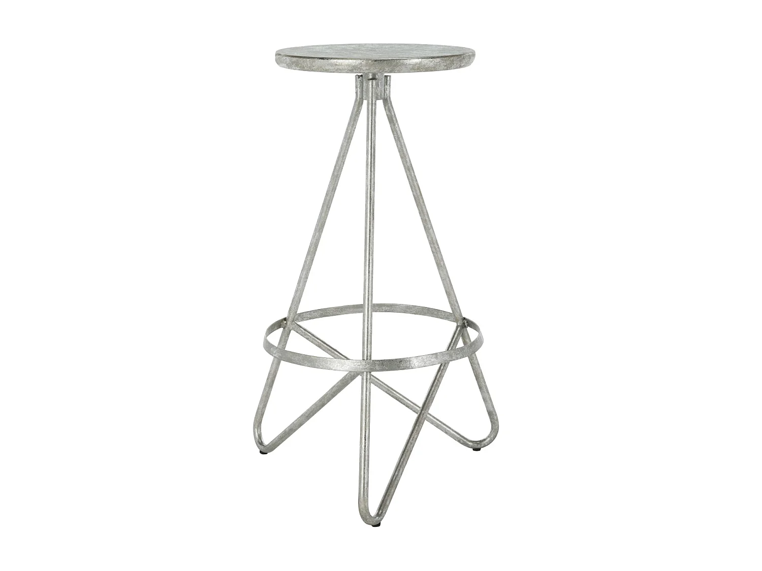 Tabouret de bar & de comptoir Argent & Feuille 43 X 46 X 76.2 cm - Olar