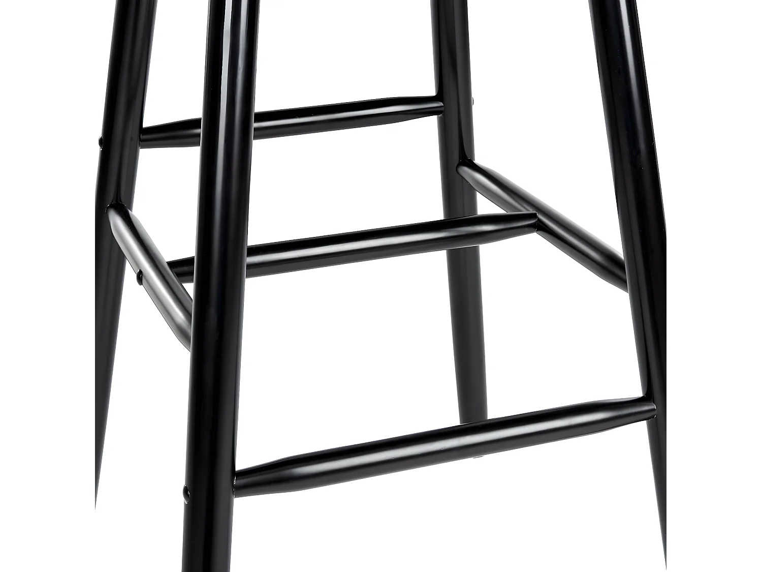 Lot de 2 Tabourets de bar Noir 50 x 55 x 115 cm - Beaufort