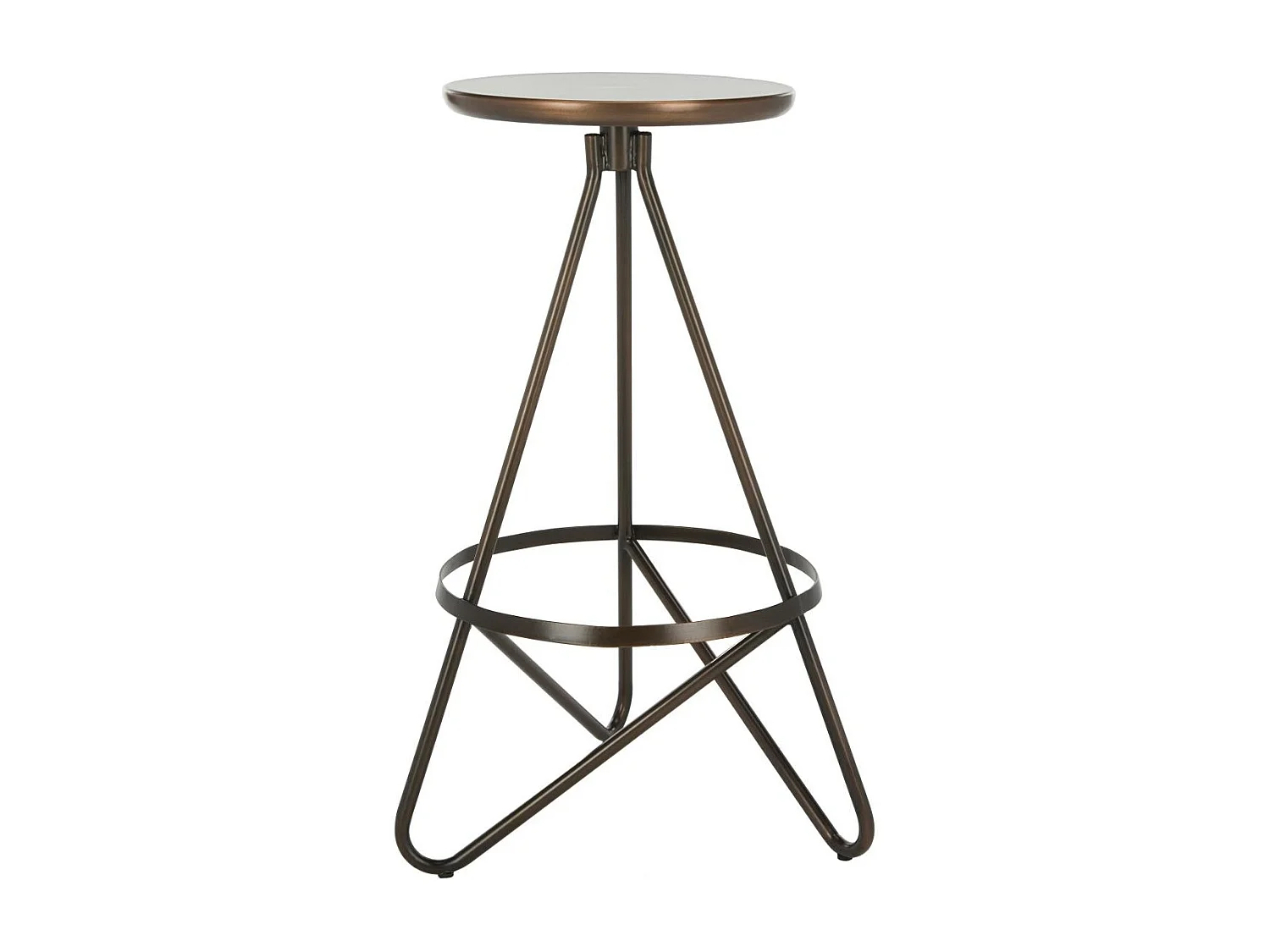 Tabouret de bar & de comptoir Cuivre antique 43 X 46 X 76.2 cm - Olar