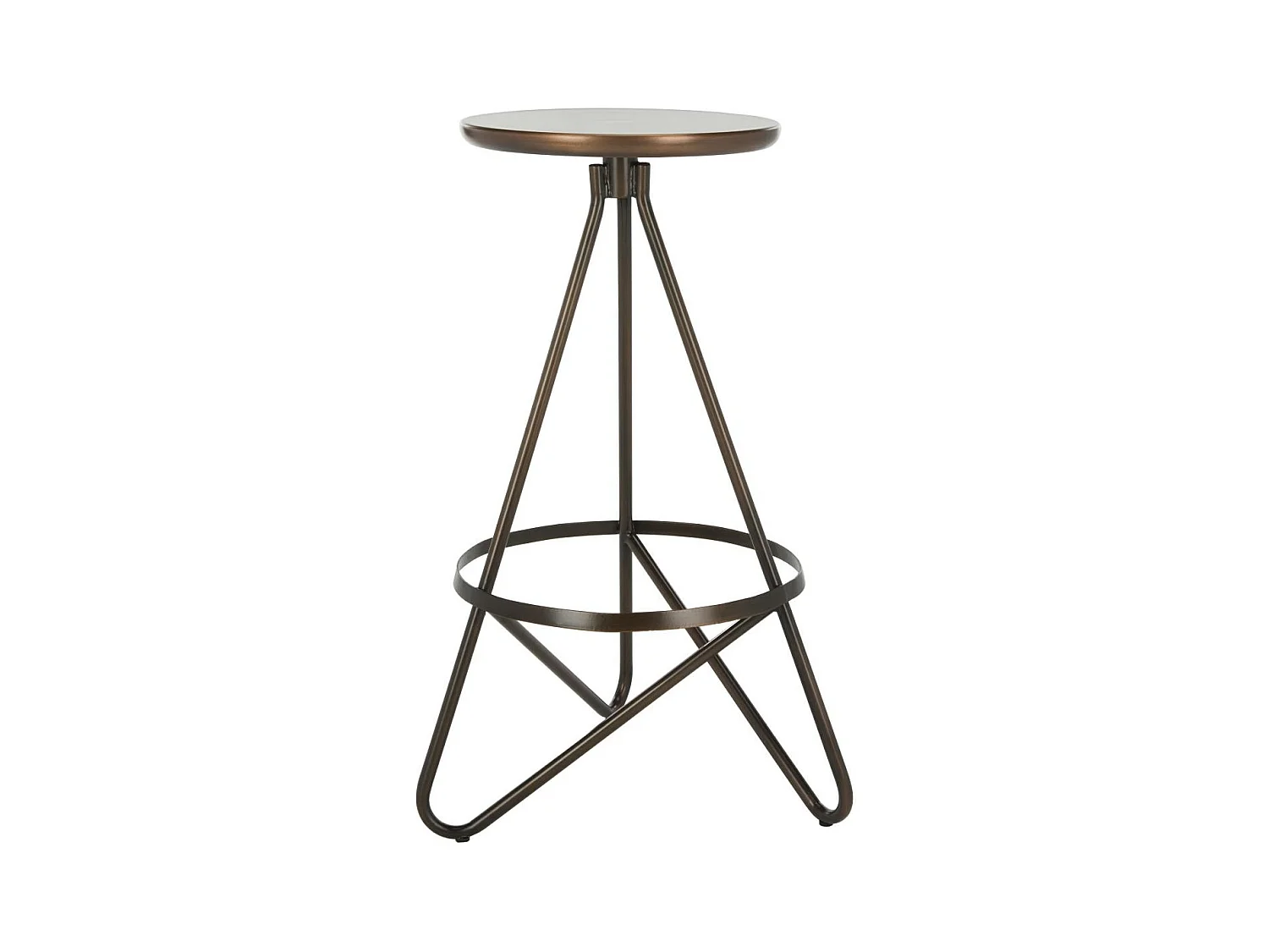 Tabouret de bar & de comptoir Cuivre antique 43 X 46 X 76.2 cm - Olar