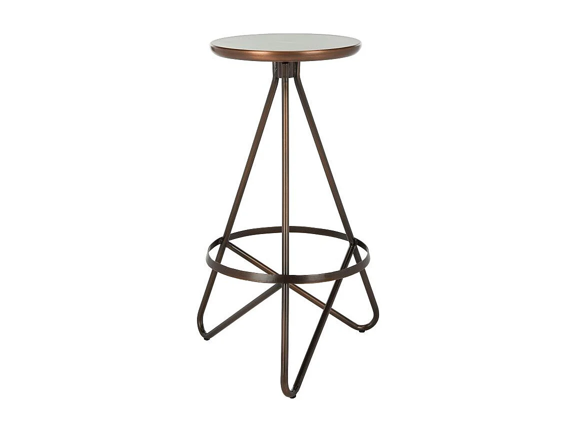 Tabouret de bar & de comptoir Cuivre antique 43 X 46 X 76.2 cm - Olar