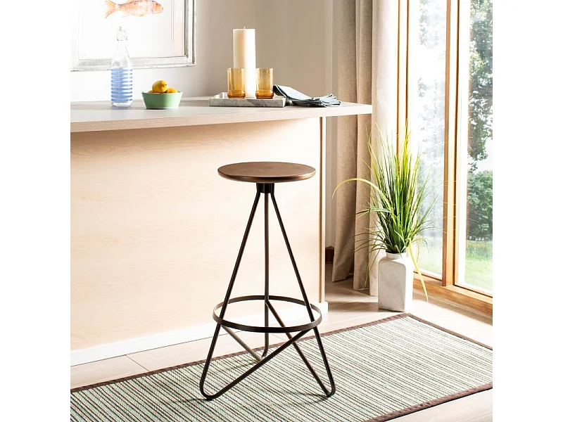 Tabouret de bar & de comptoir Cuivre antique 43 X 46 X 76.2 cm - Olar