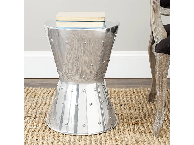Tabouret Argent 35 X 35 X 50.03 cm - Melanie