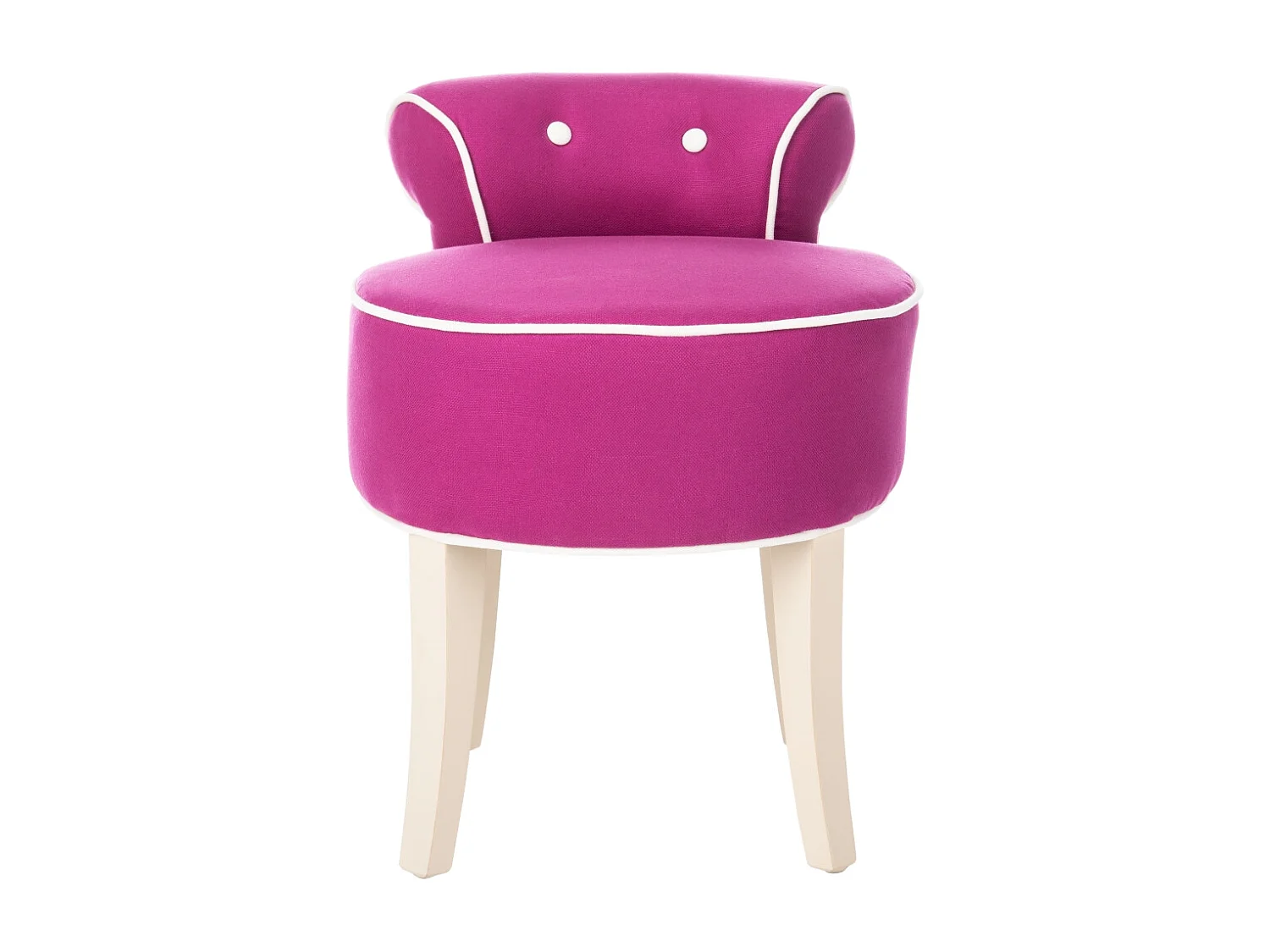 chaise Fuchsia et crème 48 X 45 X 57.91 cm - Mariann