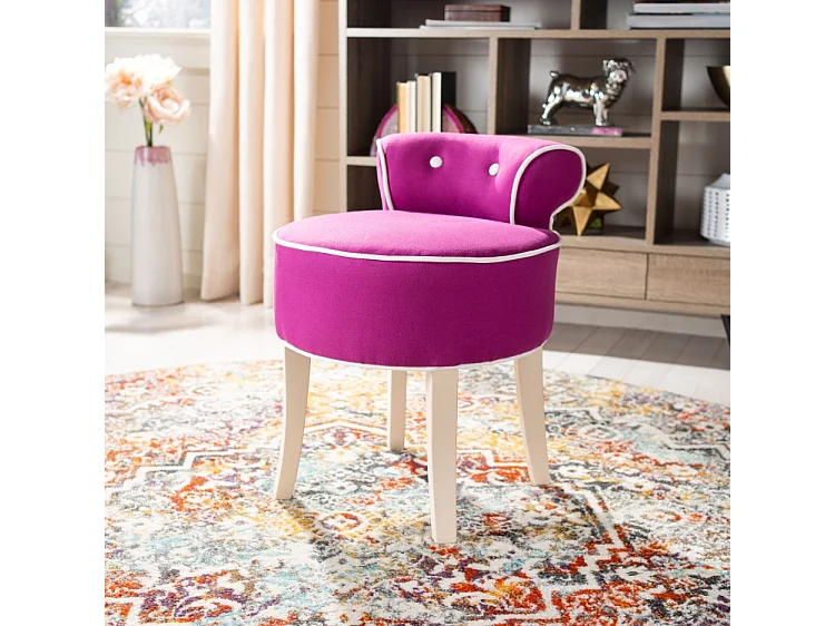 chaise Fuchsia et crème 48 X 45 X 57.91 cm - Mariann