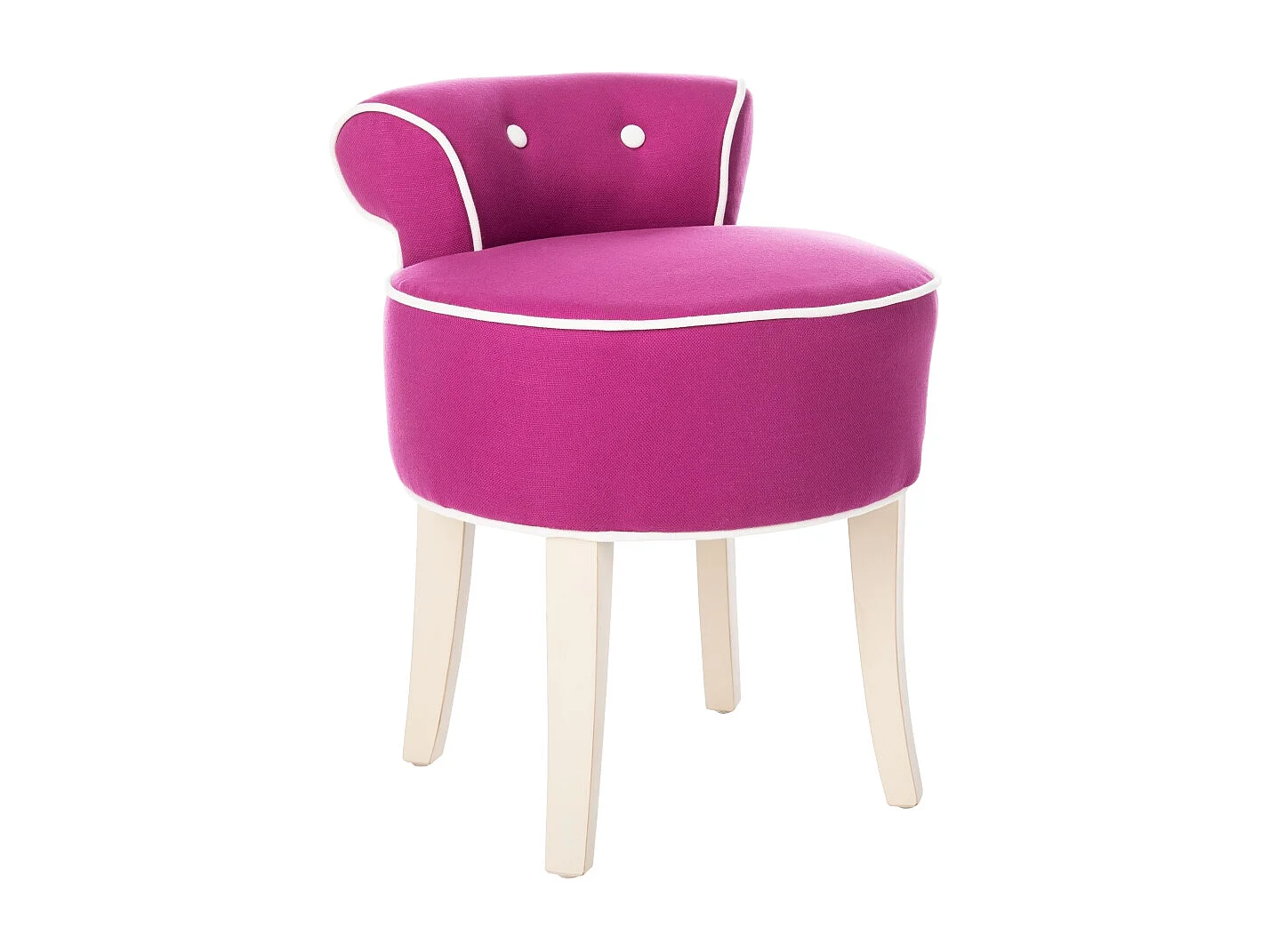 chaise Fuchsia et crème 48 X 45 X 57.91 cm - Mariann