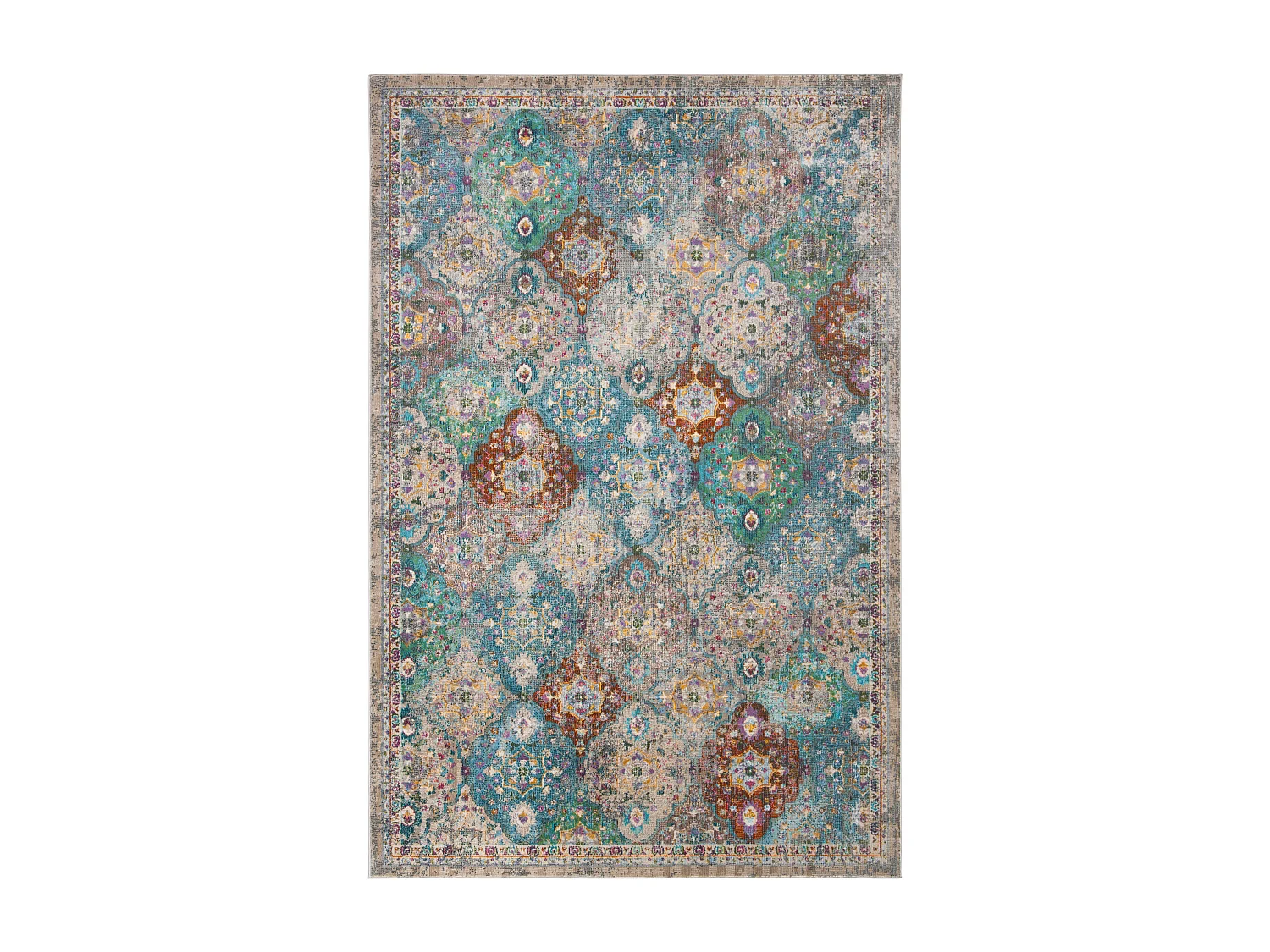 Tapis Neutre/Bleu 160 X 231 cm - Karsyn