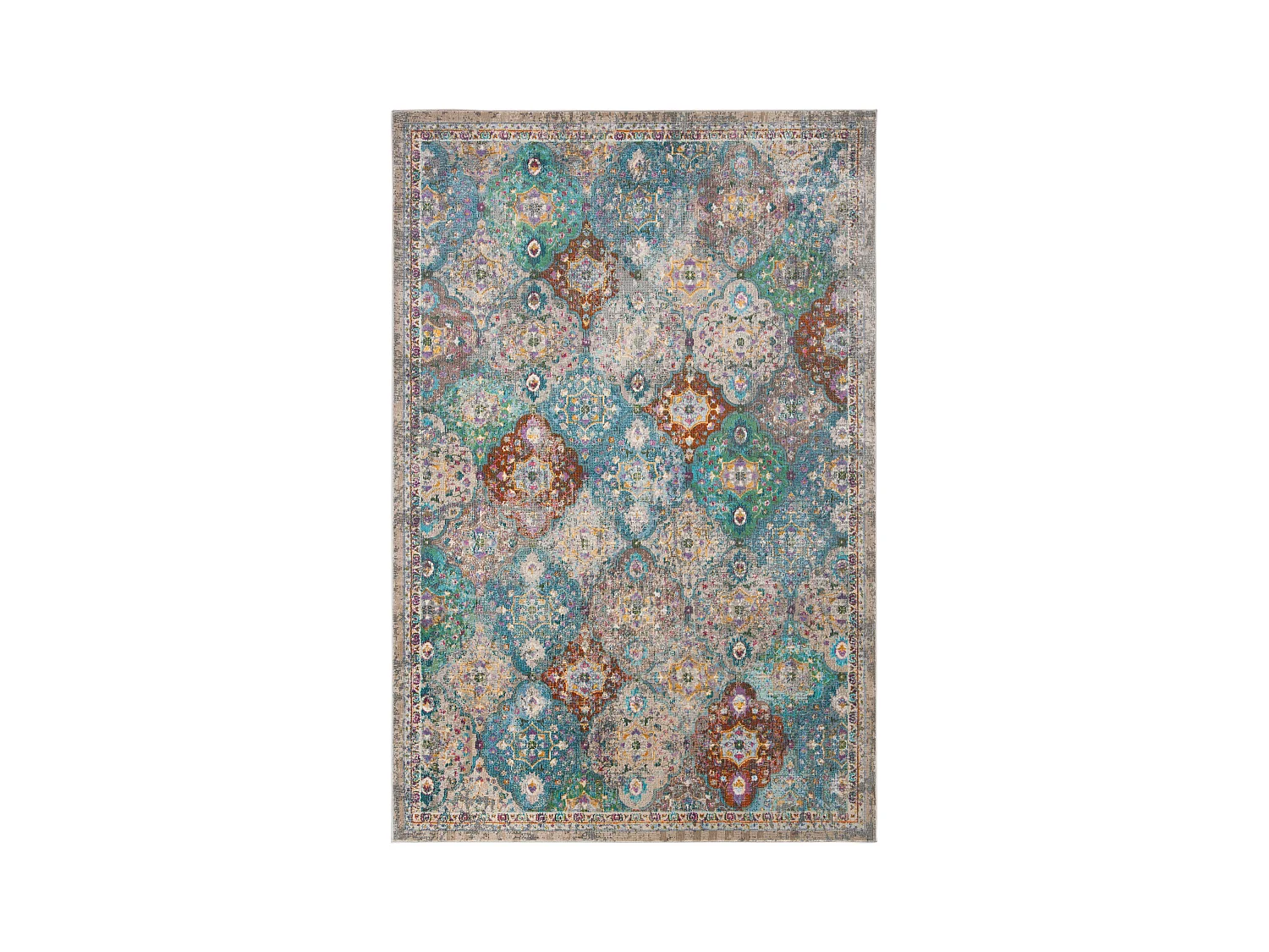 Tapis Neutre/Bleu 160 X 231 cm - Karsyn