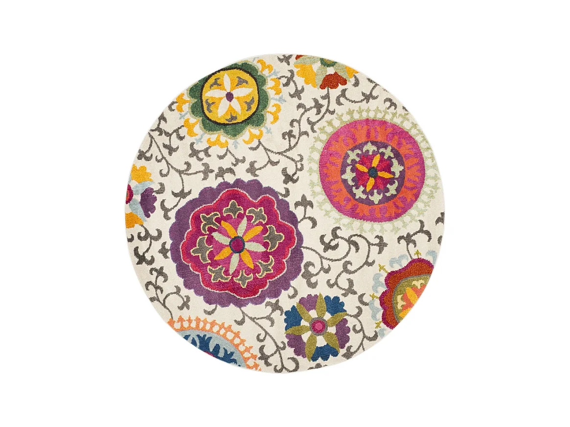 Tapis Ivoire/Multicolore 122 X 122 cm - Manteca