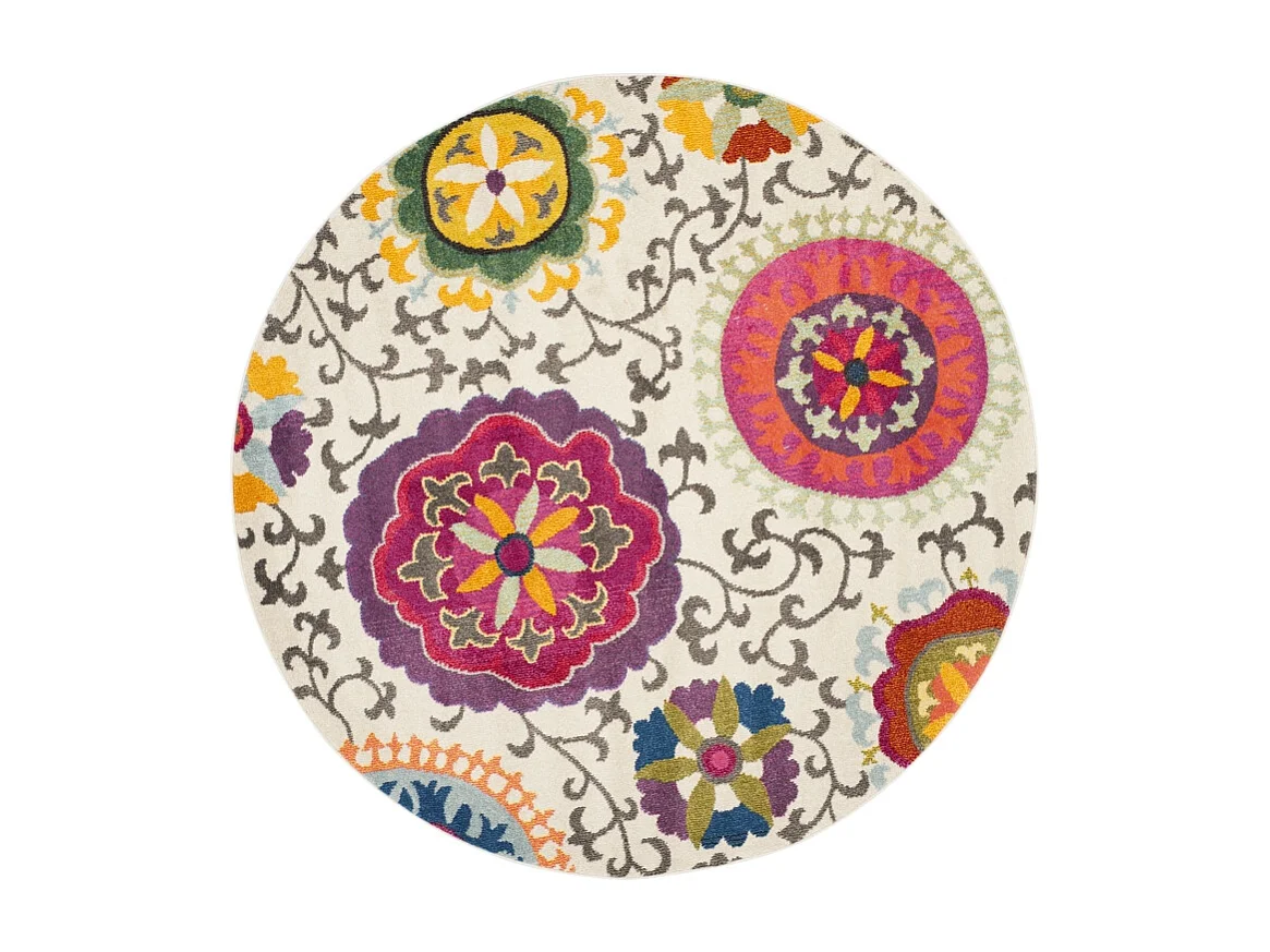 Tapis Ivoire/Multicolore 122 X 122 cm - Manteca