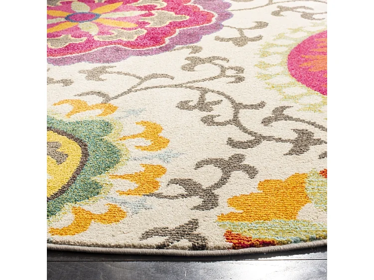Tapis Ivoire/Multicolore 122 X 122 cm - Manteca