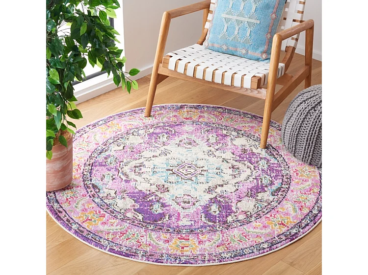 Tapis Violet/Bleu clair 122 X 122 cm - Milà