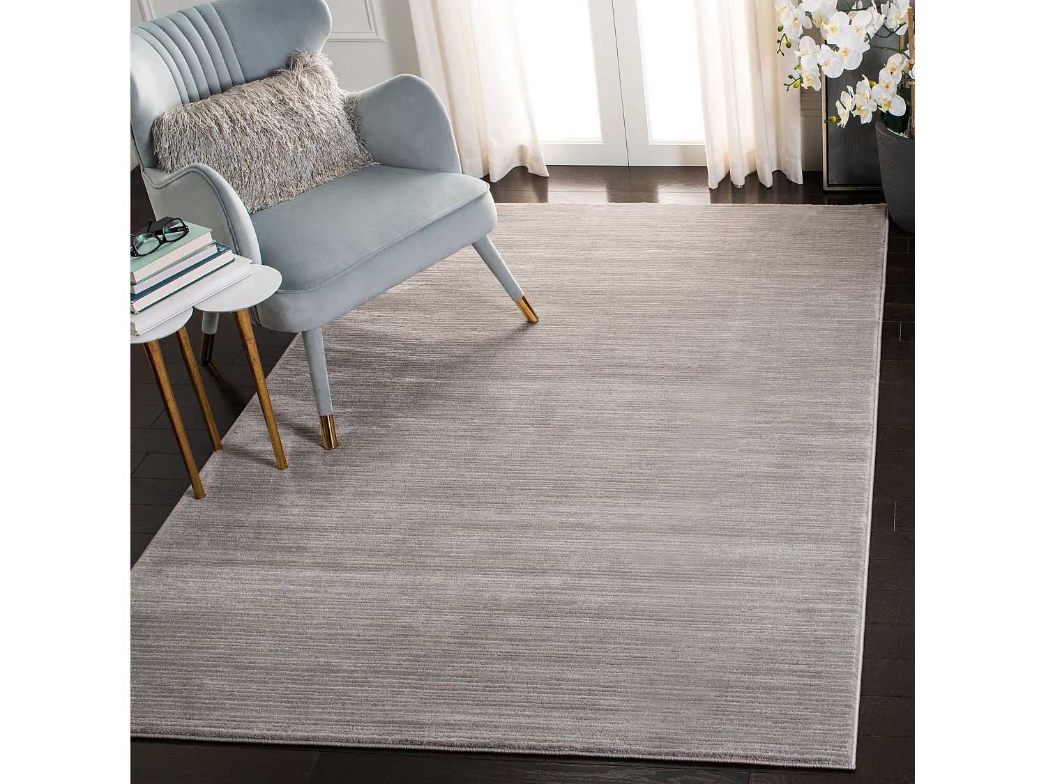 Tapis Gris 122 X 183 cm - Valentine