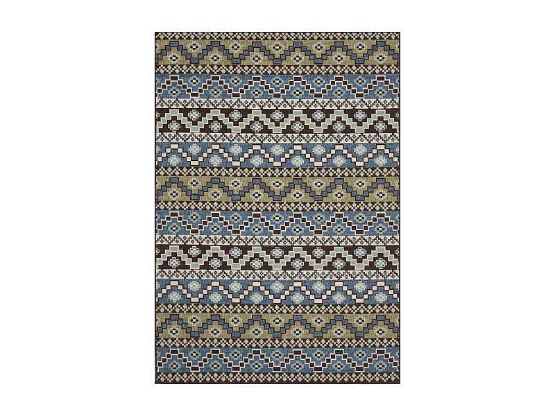 Tapis Bleu/Neutre 160 X 231 cm - Una