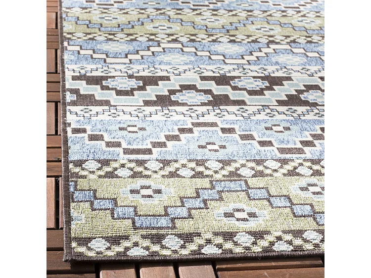 Tapis Bleu/Neutre 160 X 231 cm - Una