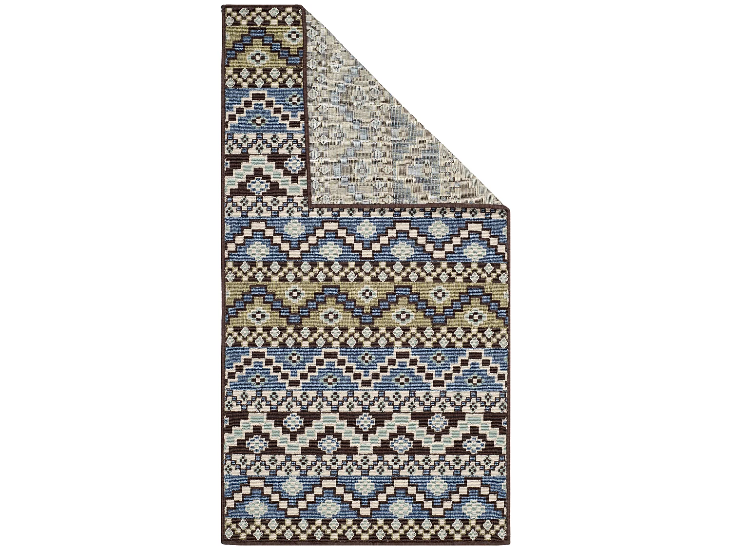 Tapis Bleu/Neutre 160 X 231 cm - Una