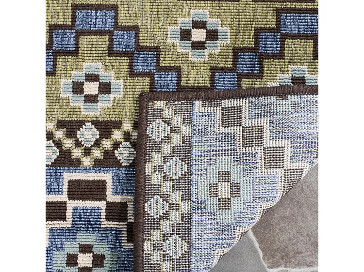 Tapis Bleu/Neutre 160 X 231 cm - Una