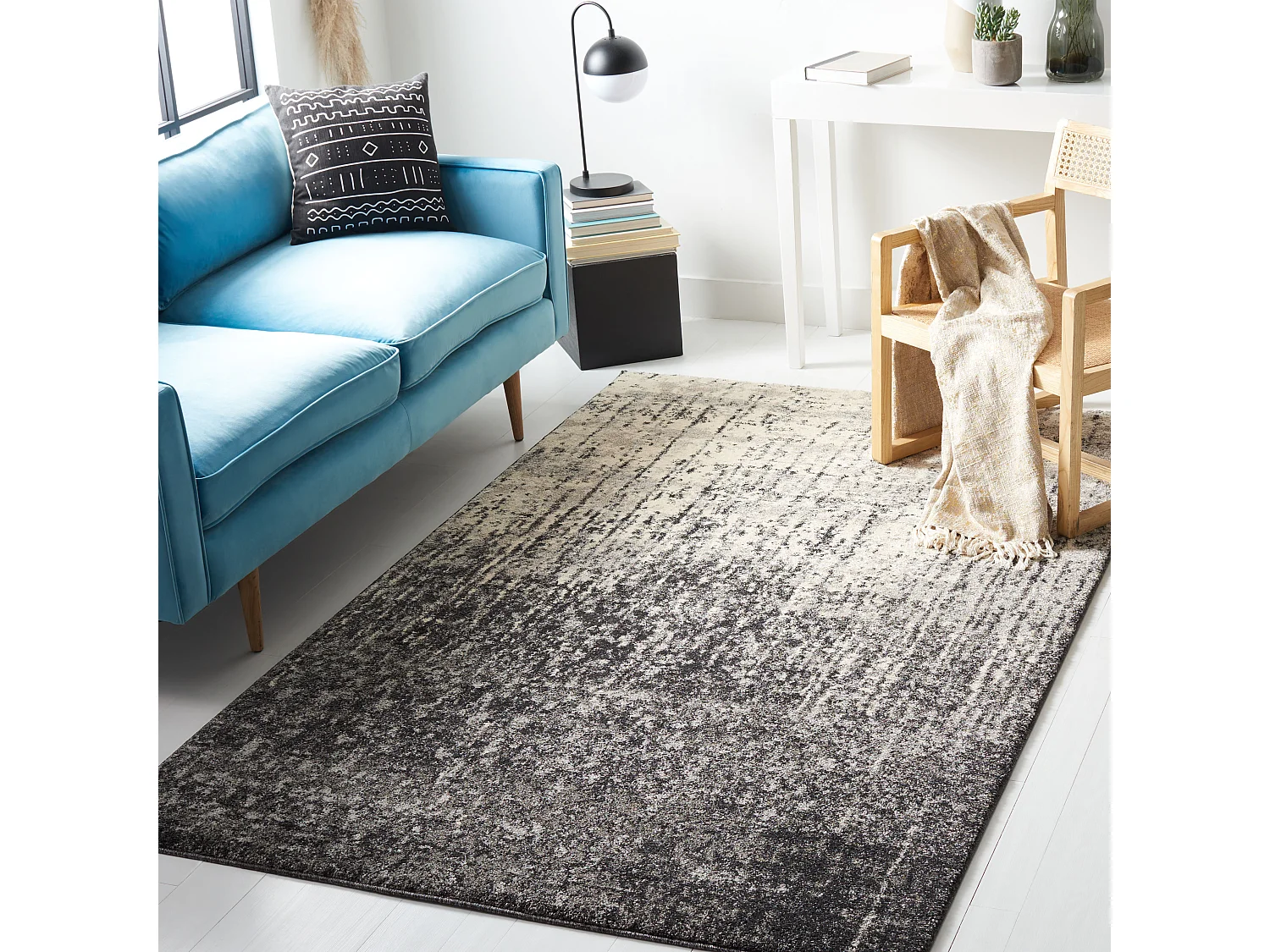 Tapis Noir/Gris 152 X 244 cm - Lilianna