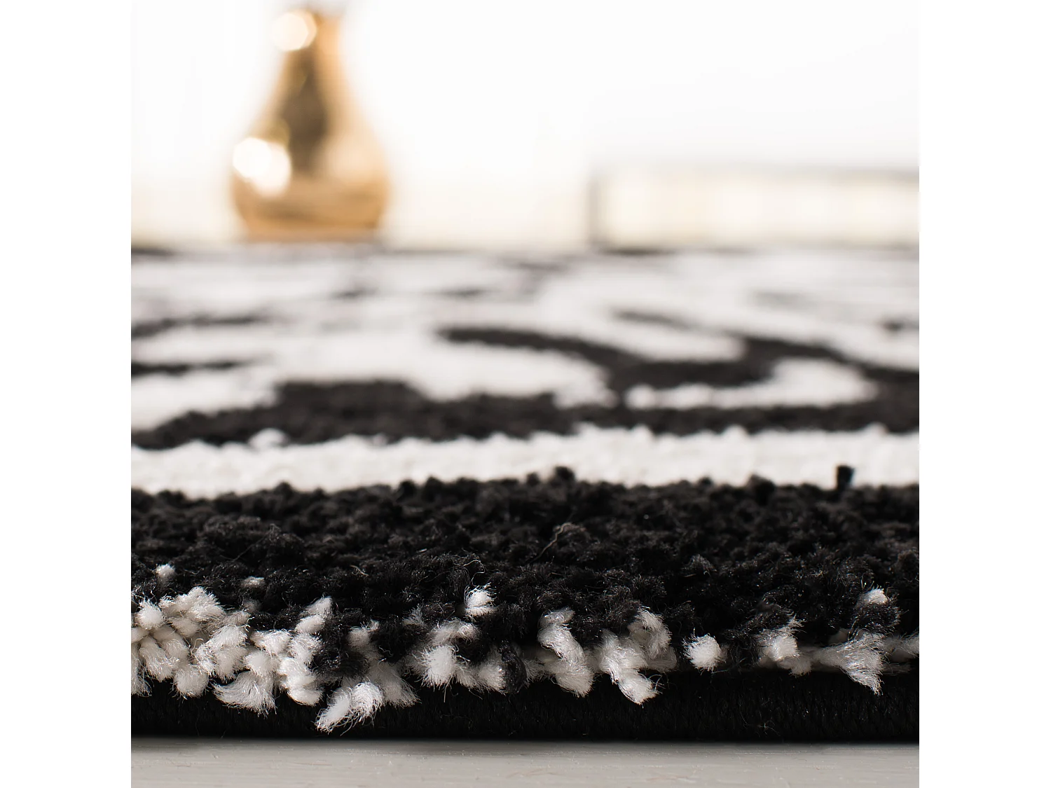 Tapis Ivoire/Noir 61 X 91 cm - Nottington
