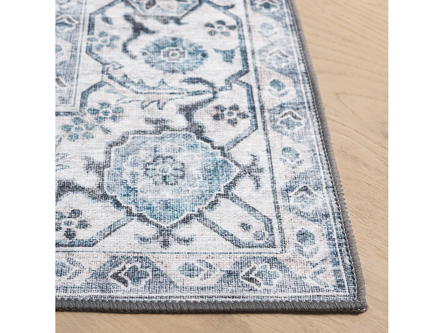 Tapis Ivoire/Bleu 122 X 183 cm - Coraline