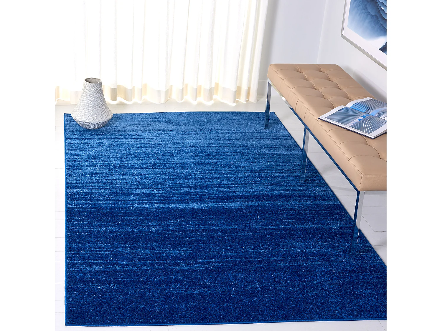 Tapis Bleu/Bleu Marine 183 X 274 cm - Marius