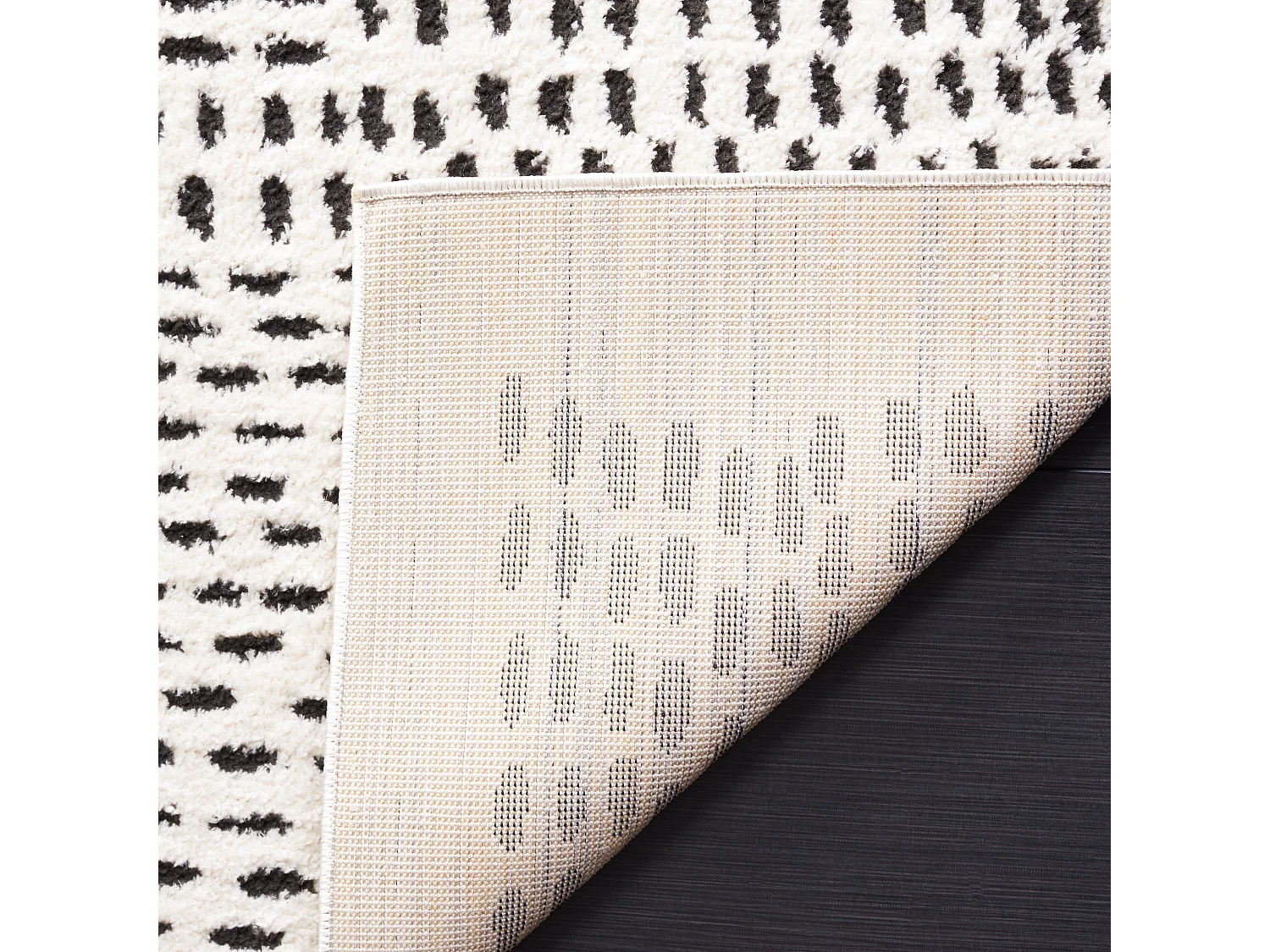 Tapis Ivoire/Noir 122 X 183 cm - Grazia