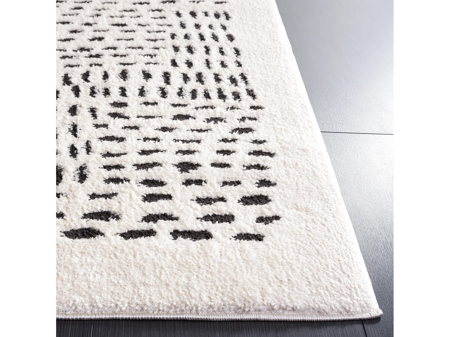 Tapis Ivoire/Noir 122 X 183 cm - Grazia
