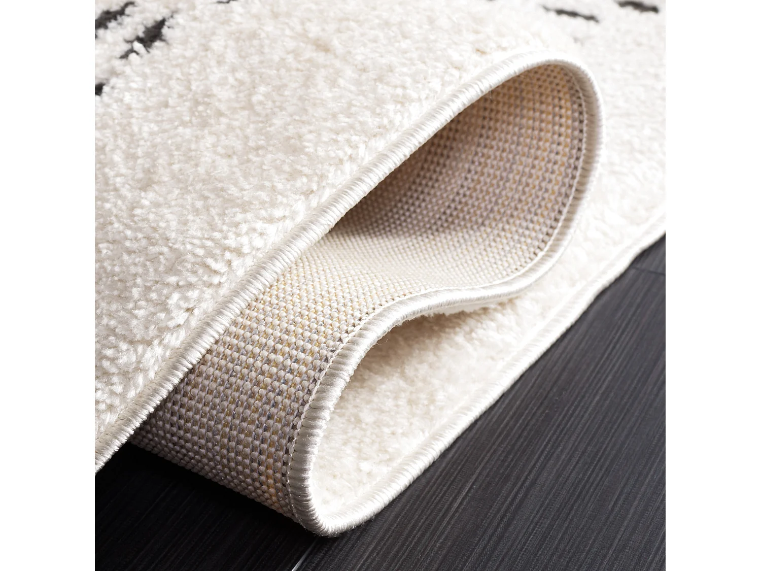 Tapis Ivoire/Noir 122 X 183 cm - Grazia
