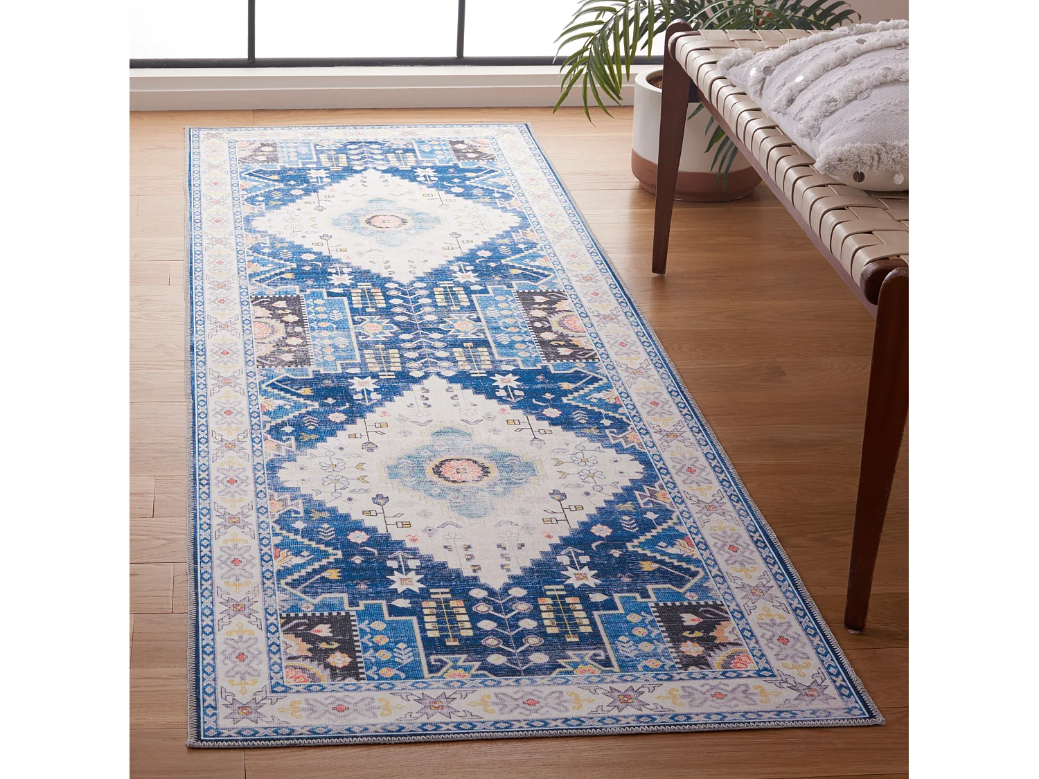 Tapis Marine/Ivoire 76 X 244 cm - Calypso