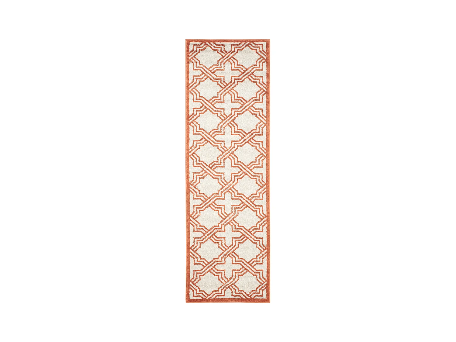 Tapis Neutre/Orange 69 X 213 cm - Casey
