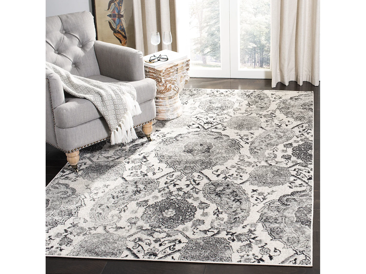 Tapis Neutre/Gris 122 X 183 cm - Mischa