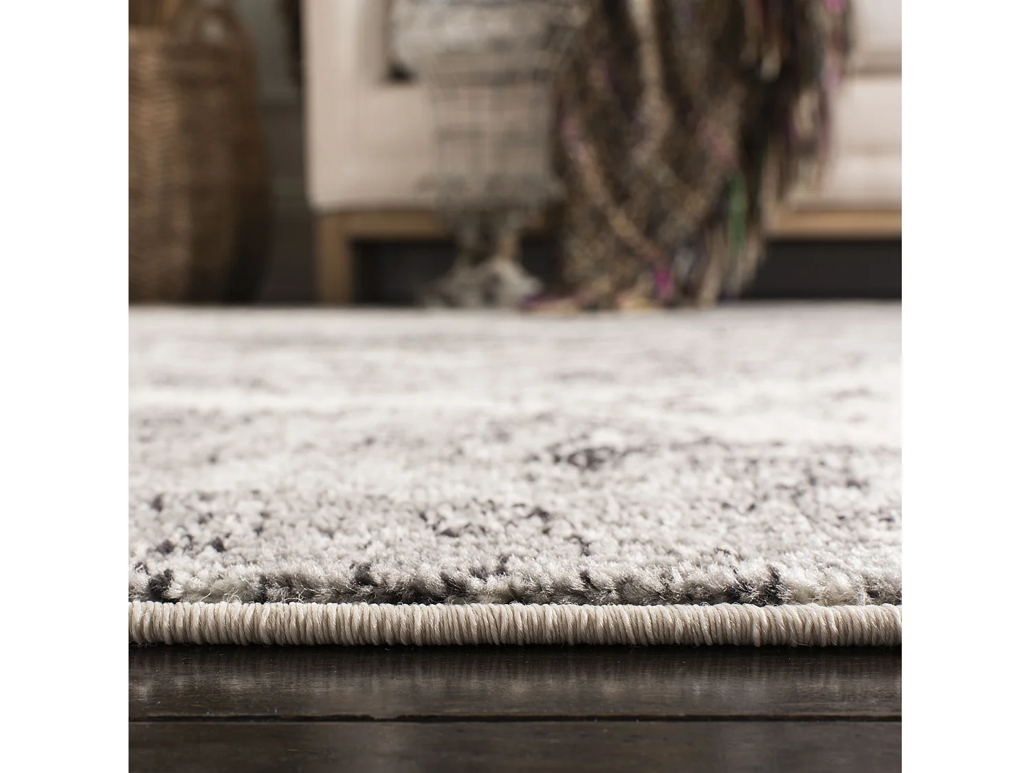 Tapis Crème/Argent 122 x 183 cm - Mischa