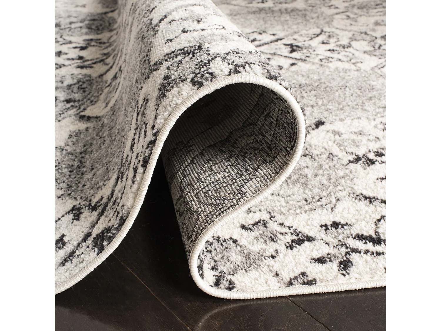 Tapis Crème/Argent 122 x 183 cm - Mischa