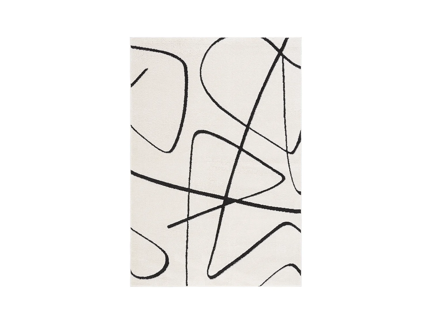 Tapis Ivoire/Noir 160 X 229 cm - Beatrix