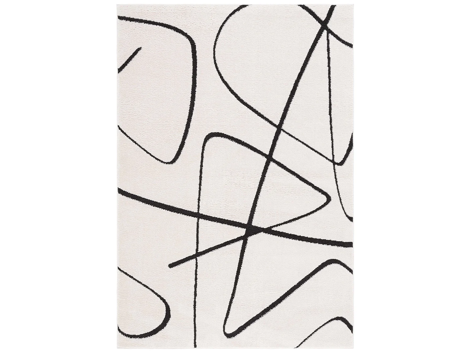 Tapis Ivoire/Noir 160 X 229 cm - Beatrix