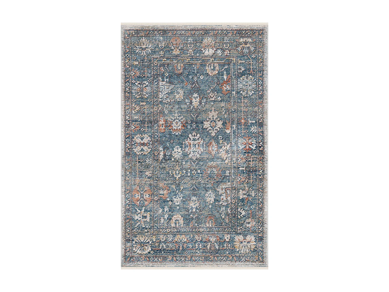 Tapis Bleu/Neutre 91 X 152 cm - Charleigh